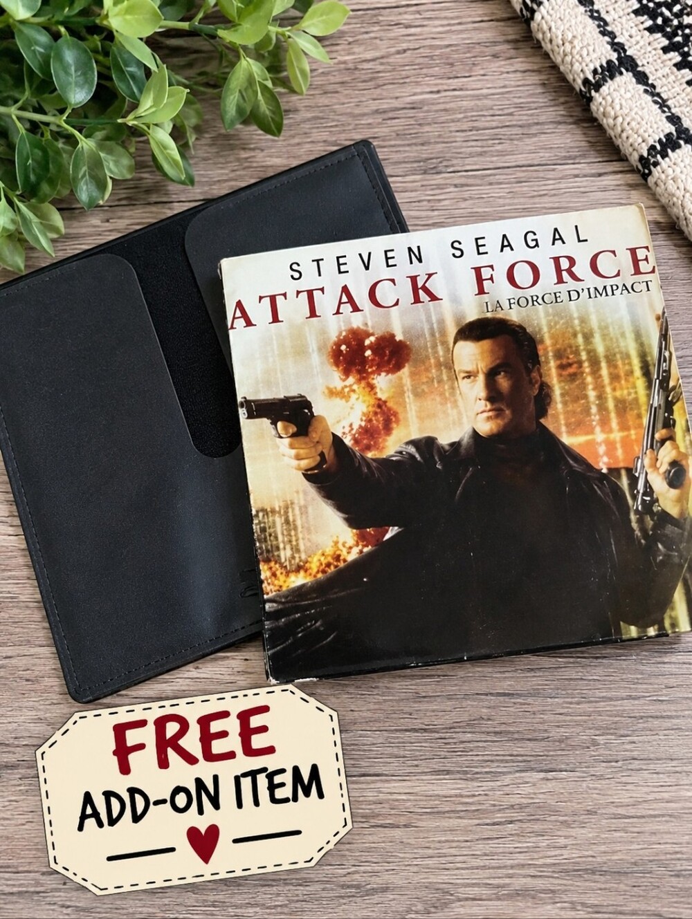 Free add on item Attack Force starring Steven seagal DVD movie
